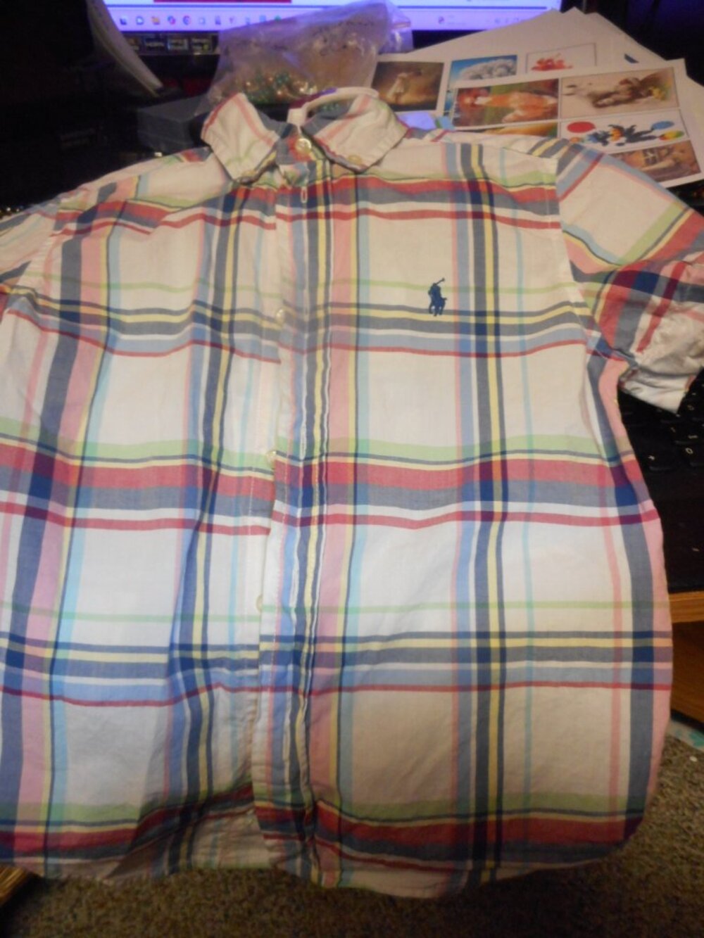 RALPH LAUREN - boy’s button down, shirt sz 5